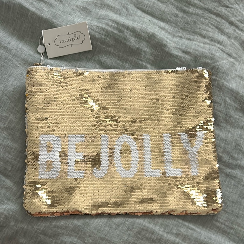 Festive holiday clutch